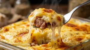 Hachis de saucisse à la purée de pommes de terre