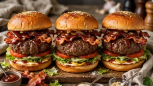 Burger au Bacon